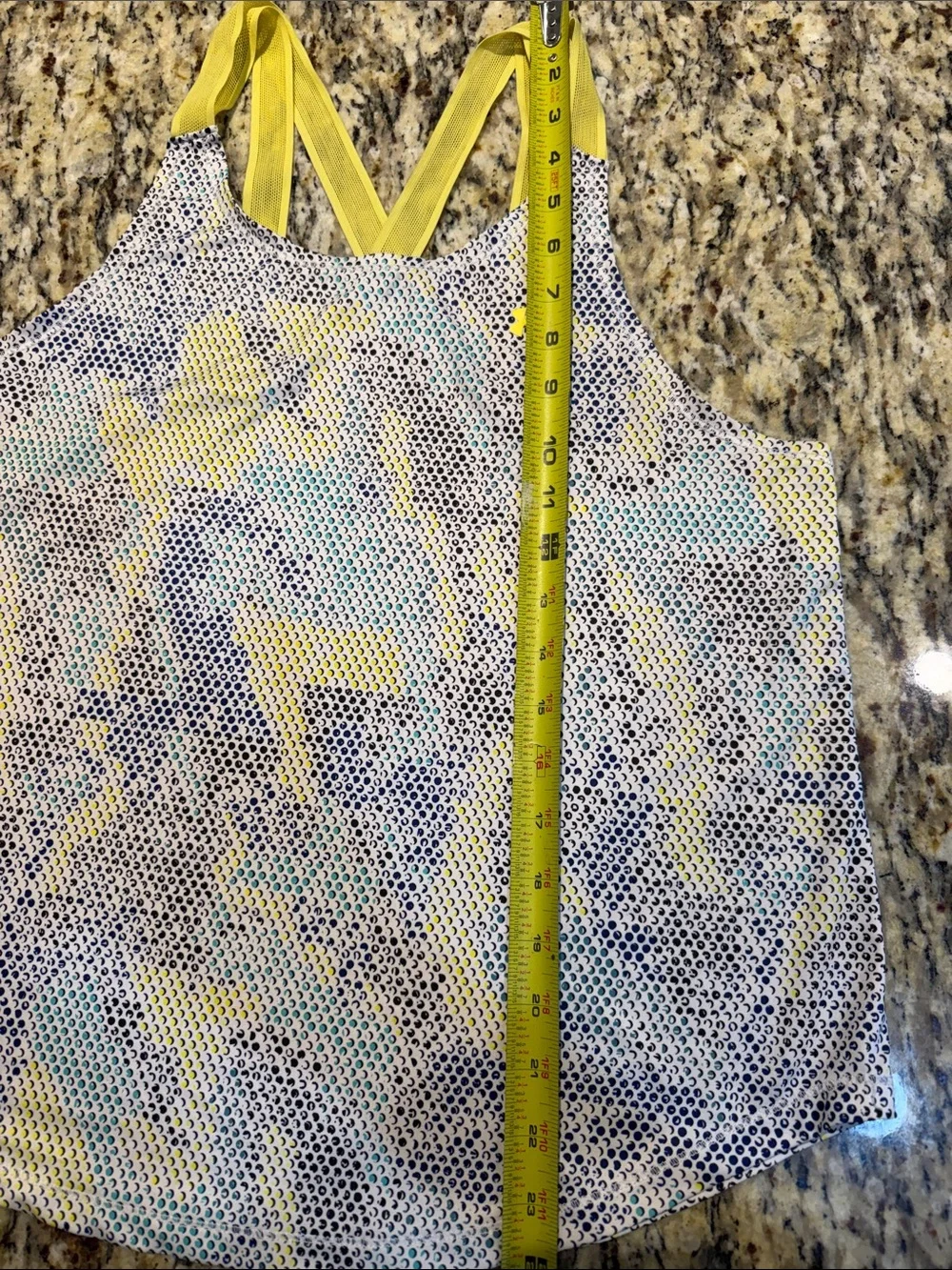 Under Armour Yellow-Accent Printed Women's Tank Top - Picture 7 of 7